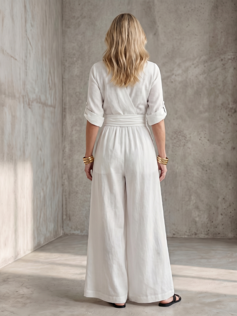 WANDA | Jumpsuit with wide-leg pants