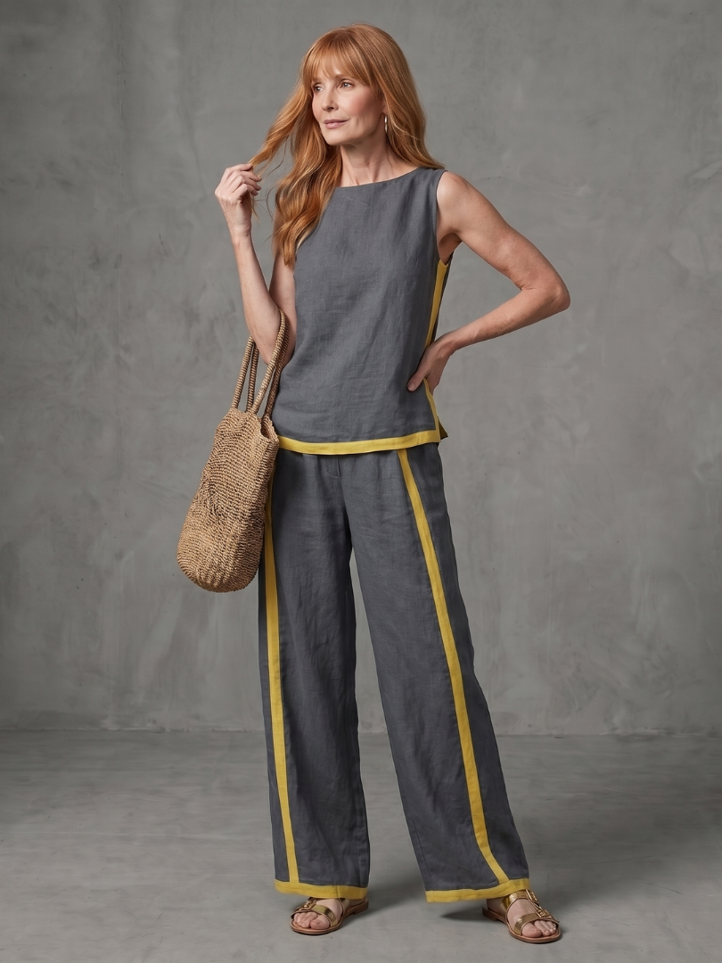 INARA | Wide-leg pants co-ord with sleeveless top