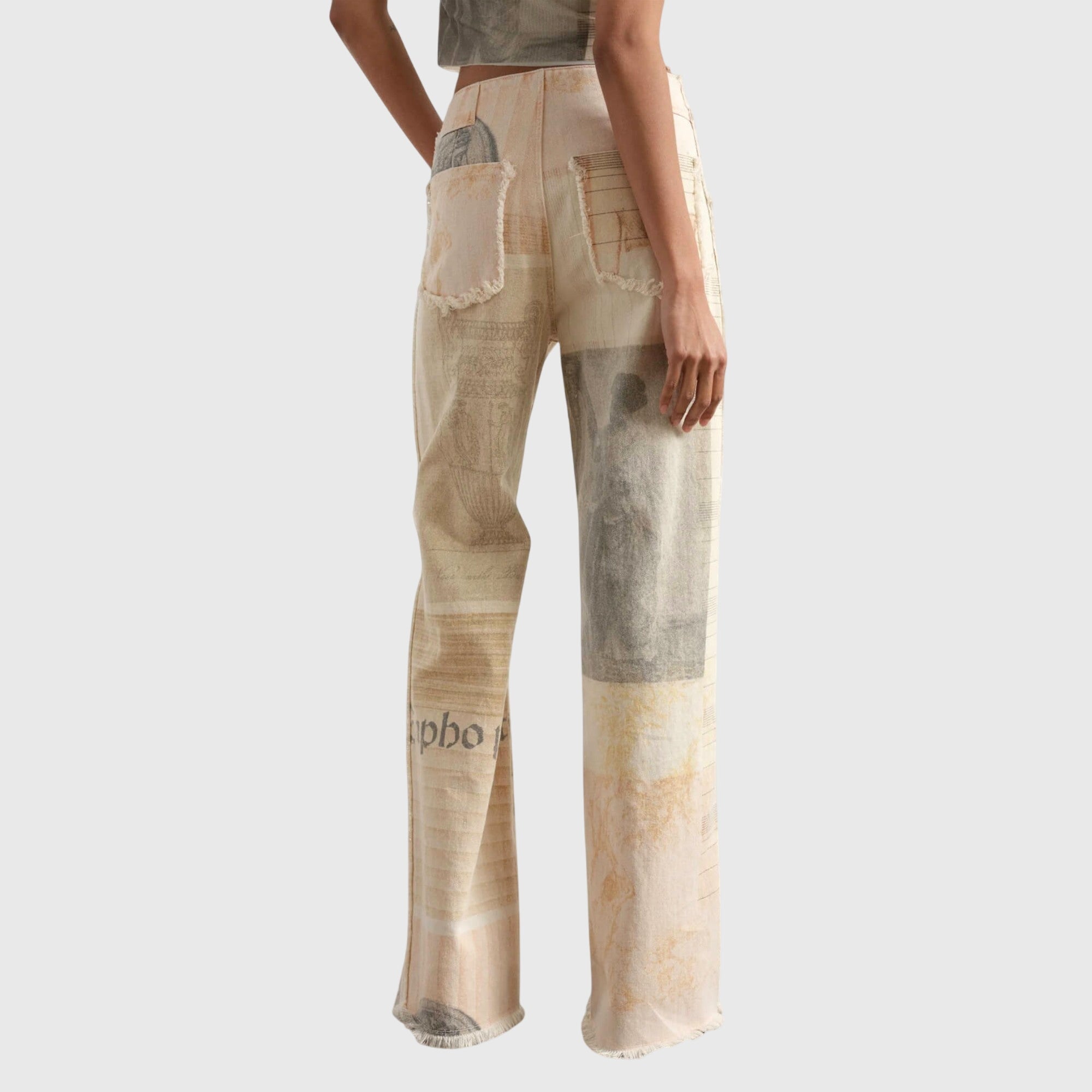 ALMA | Wide-leg pants with raw-cut hem