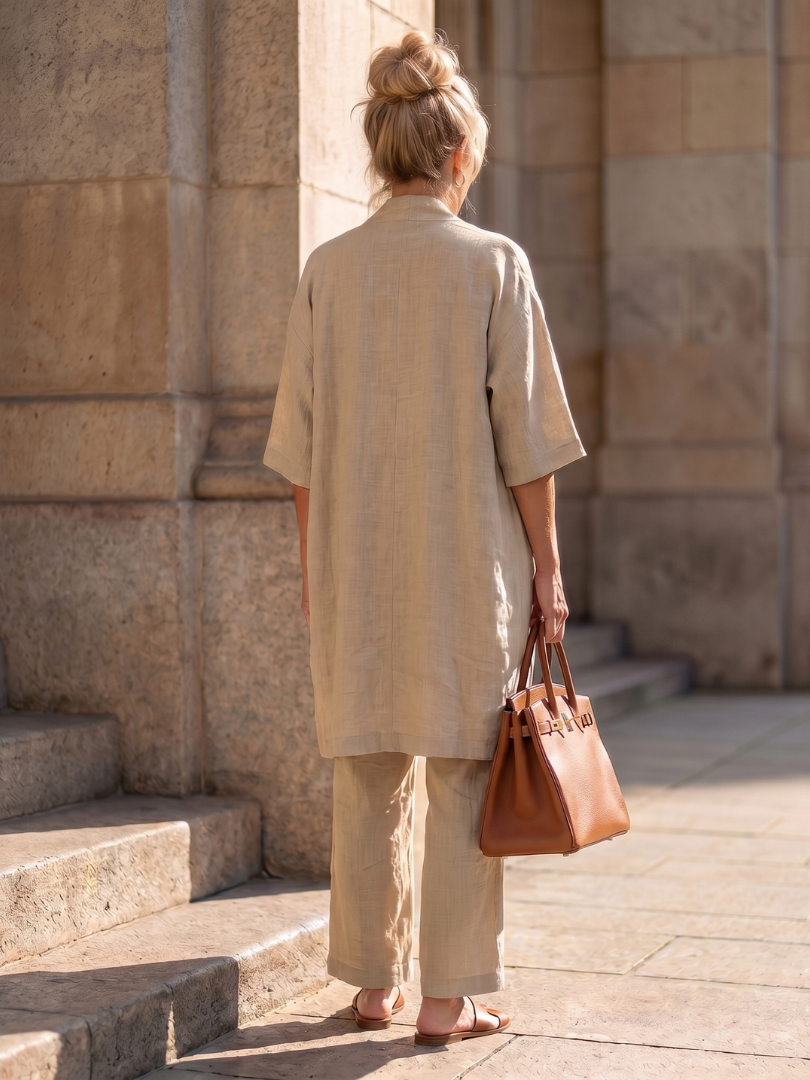 YAEL | Three-piece set with wide-leg pants