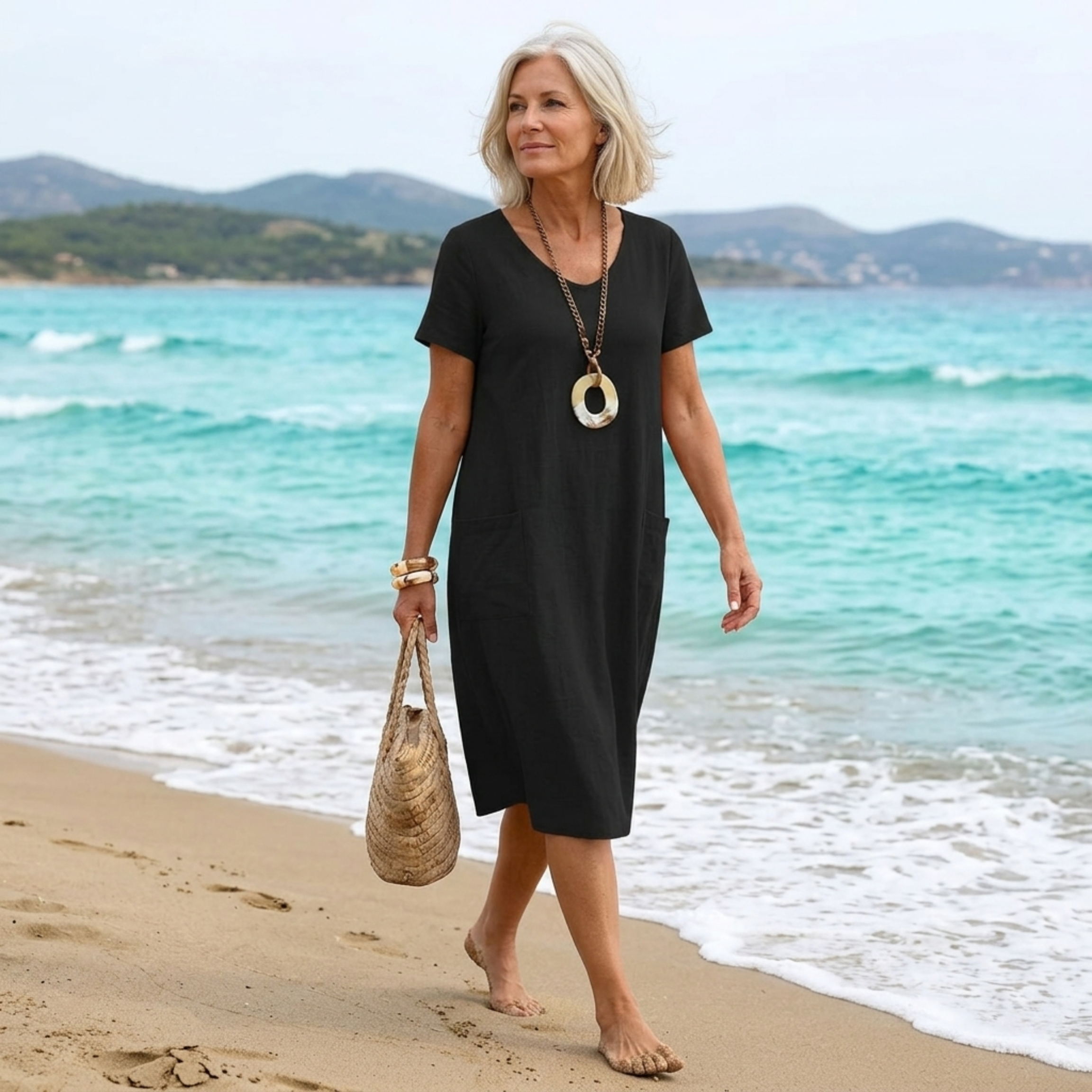 ORIANE | Flowy maxi dress with relaxed silhouette