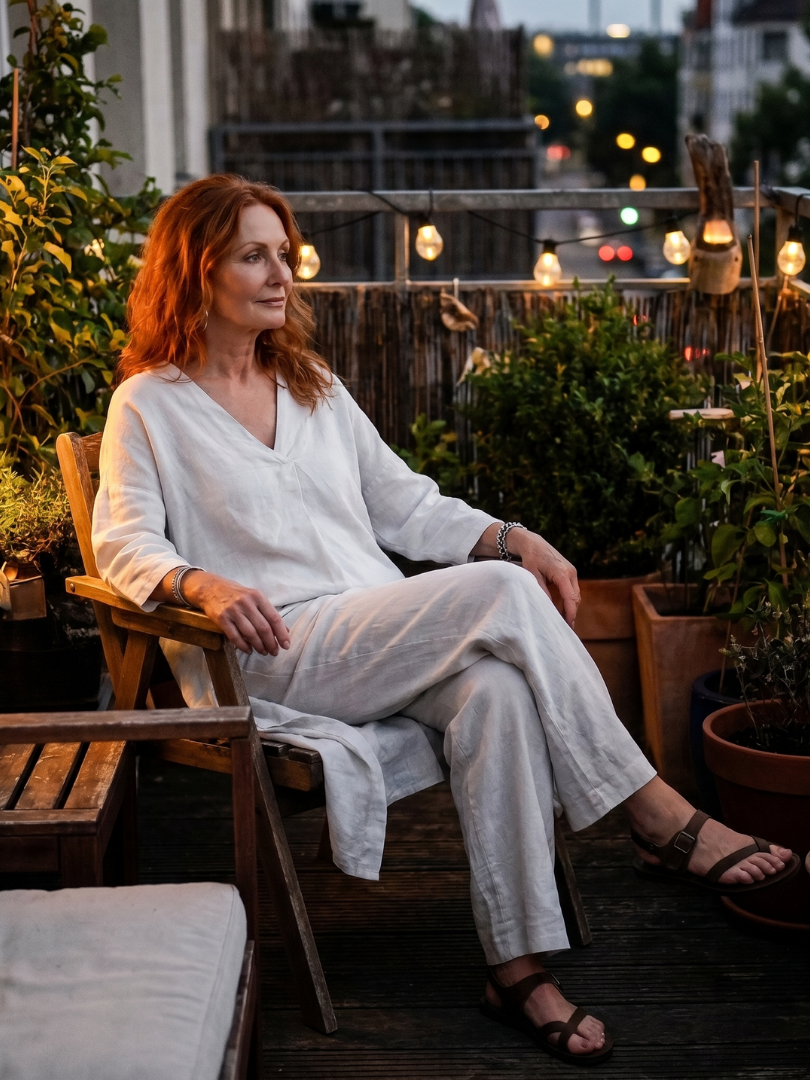 ONYX | Relaxed tunic set with wide-leg pants