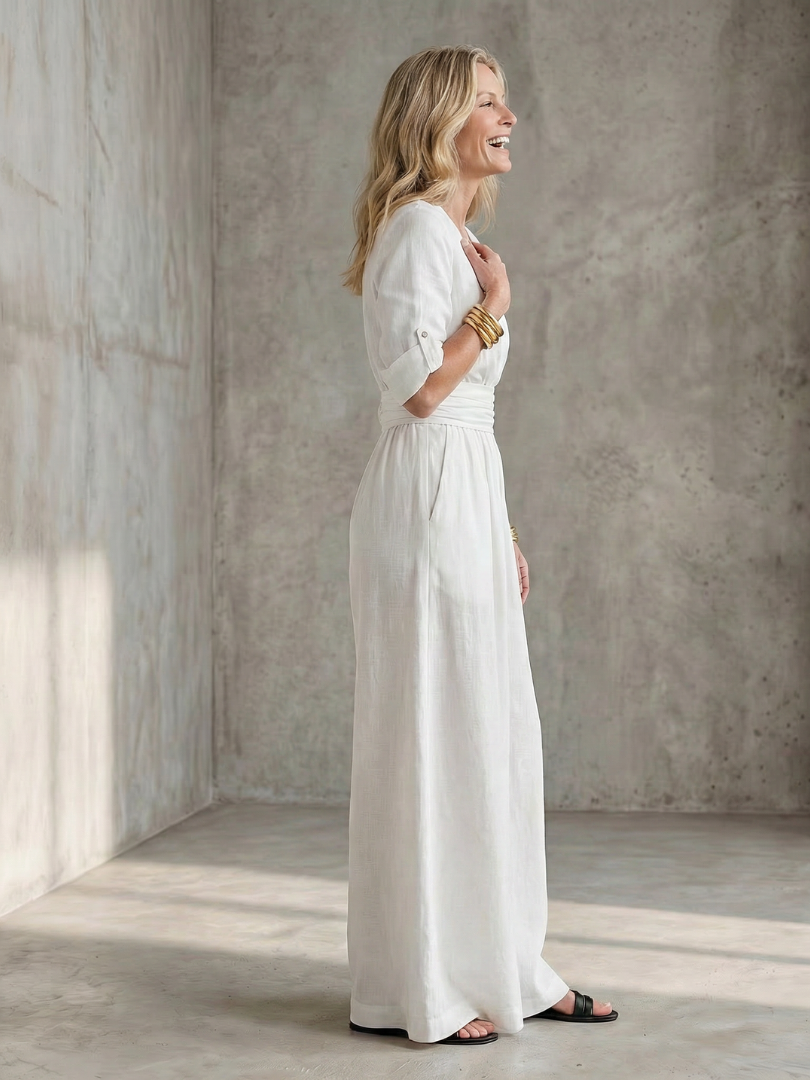 WANDA | Jumpsuit with wide-leg pants