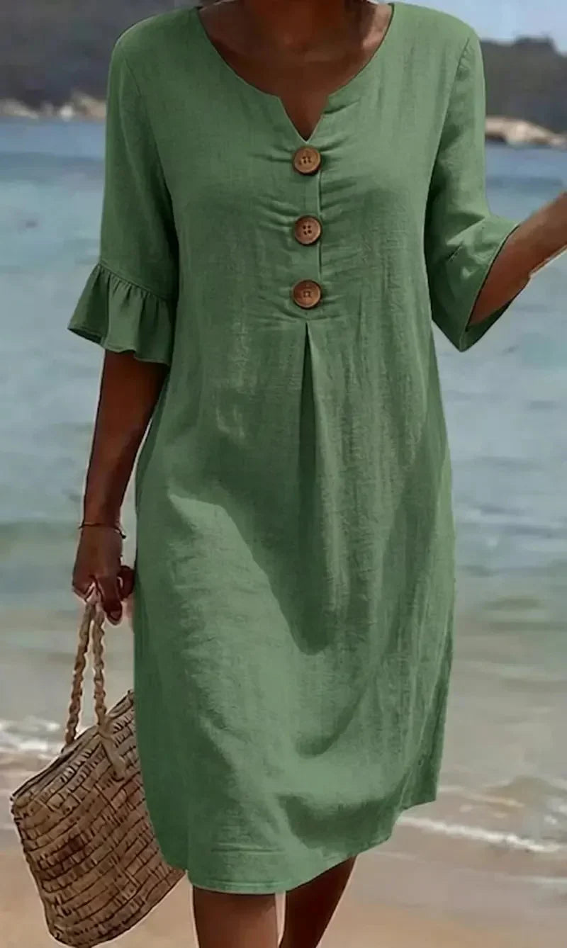 RADMILA | Long sleeve dress for summer days