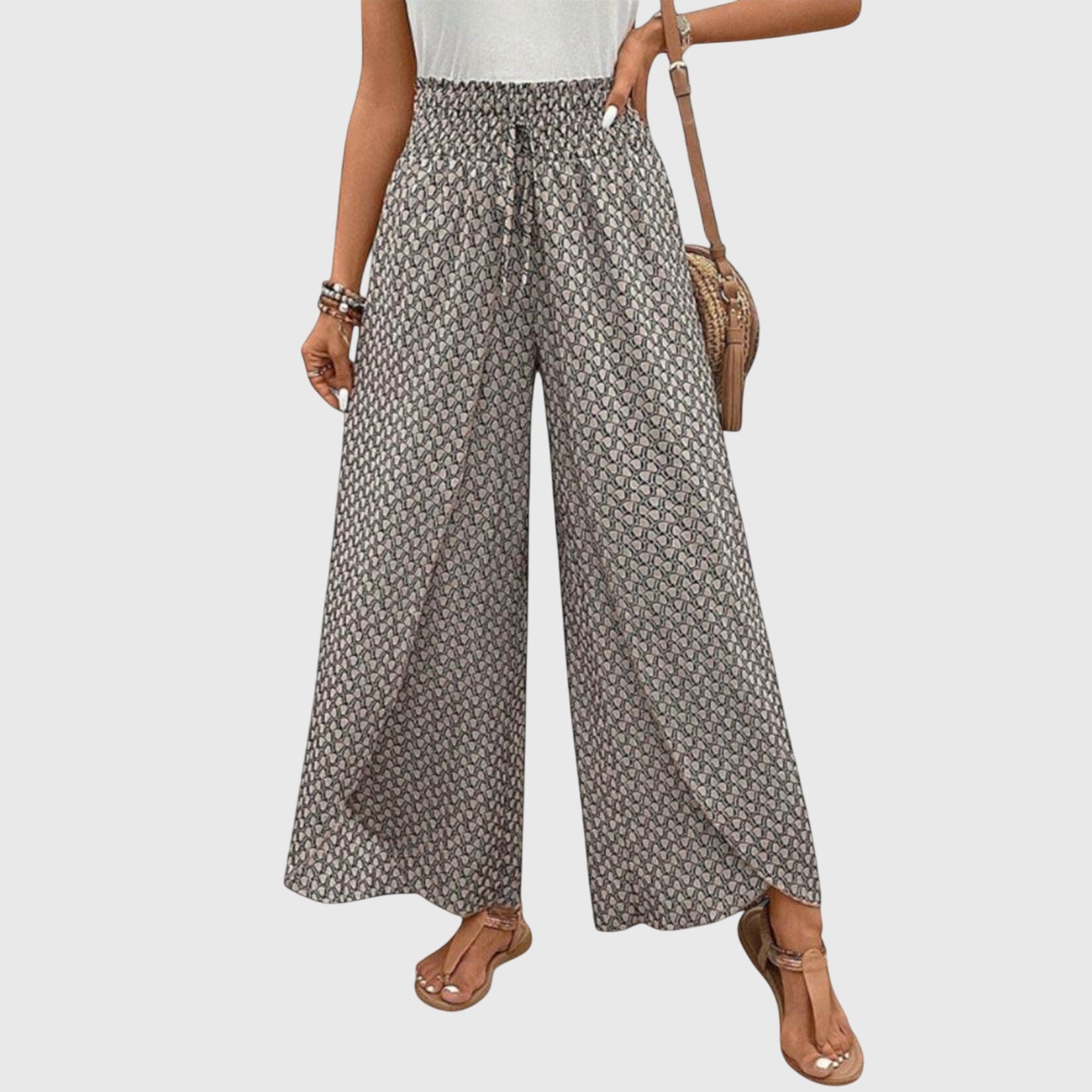 CHIARA | High-waist palazzo pants with wide leg