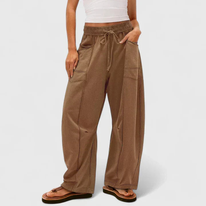CAMRYNNNE | Relaxed wide-leg pants with easy fit