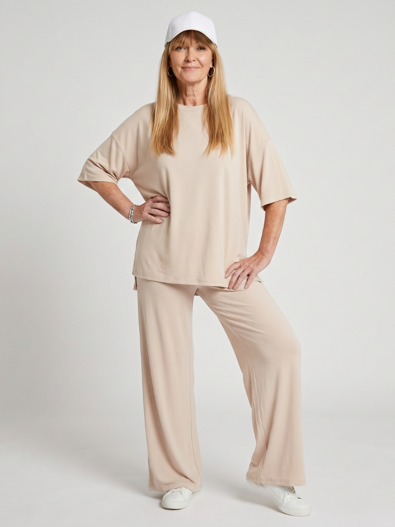 RAMSE | Set with wide-leg pants