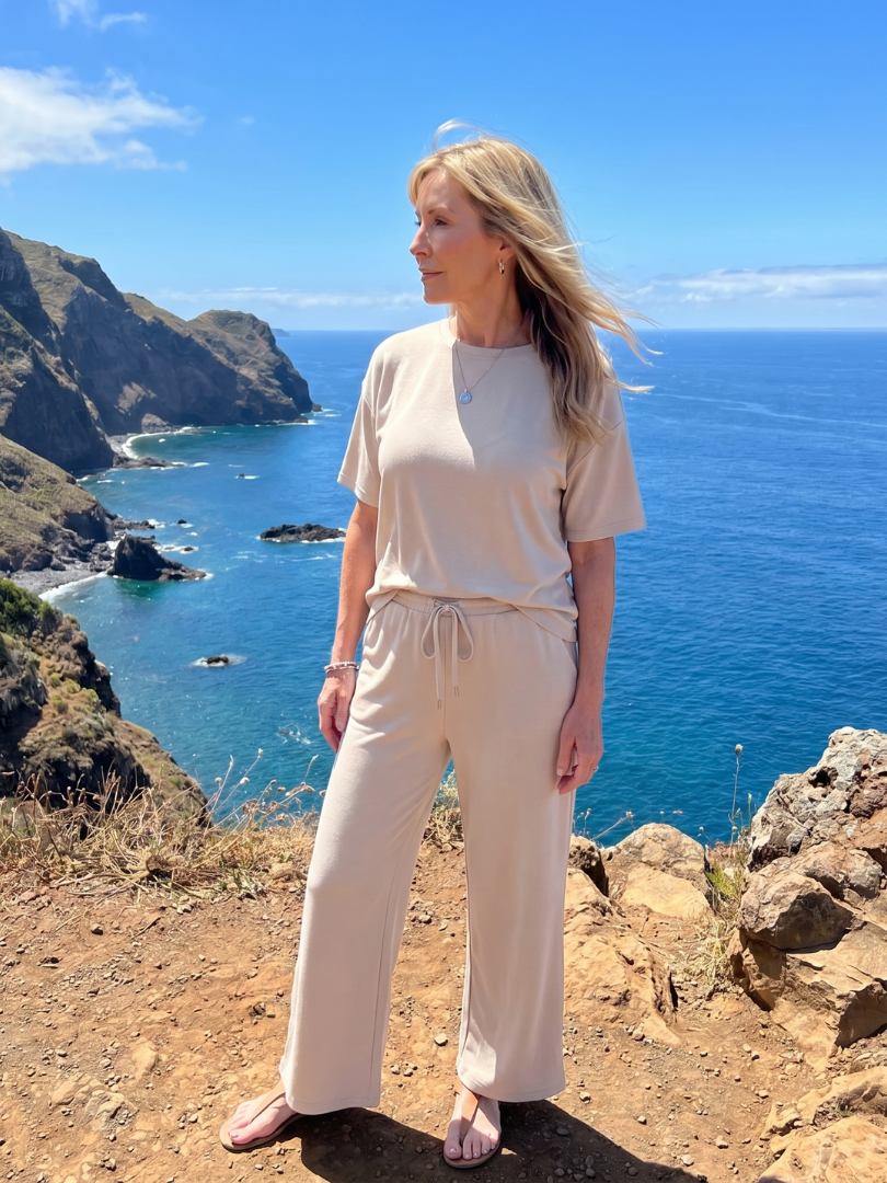 WIHEL | Two-piece set with straight-leg pants