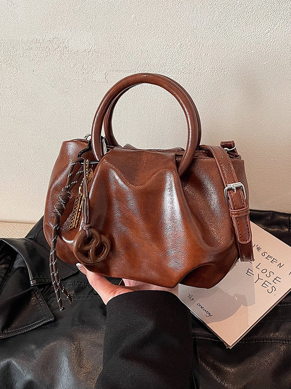 ALICE | Pleated shoulder bag with magnetic closure