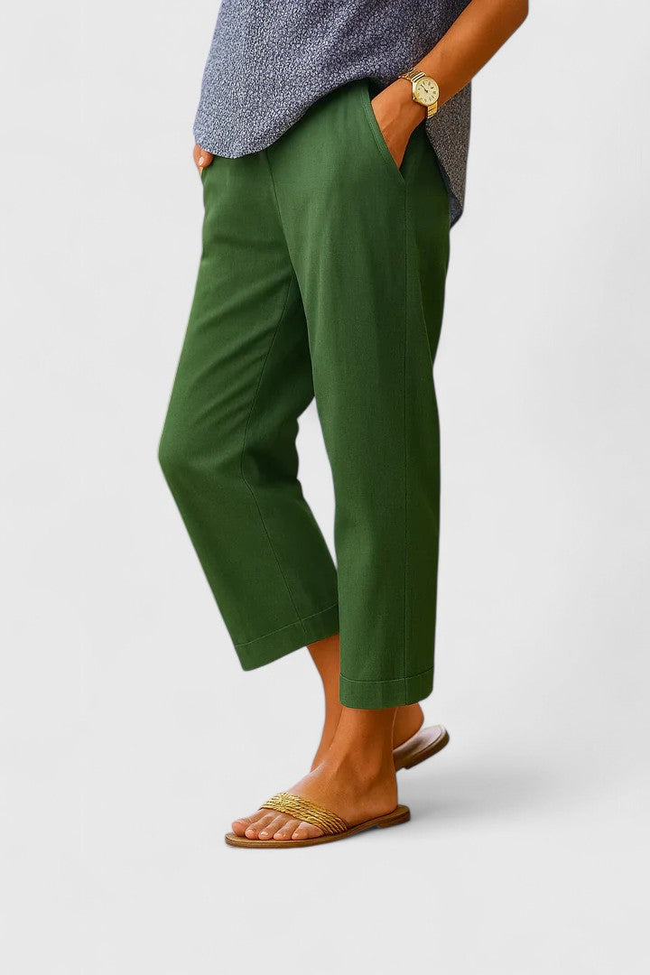 BELLE | Relaxed straight-leg pants with side pockets
