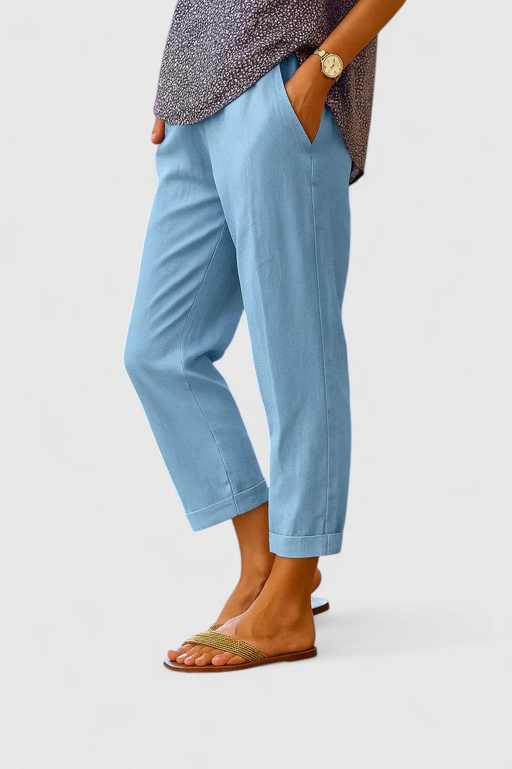 BELLE | Relaxed straight-leg pants with side pockets