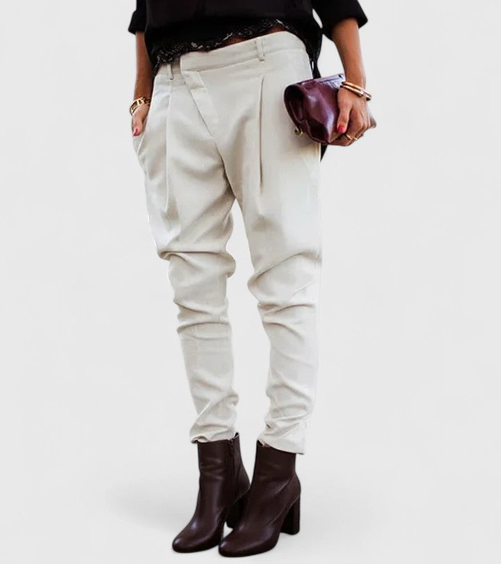 KALIE | Elegant pants with mid-rise adjustable waist