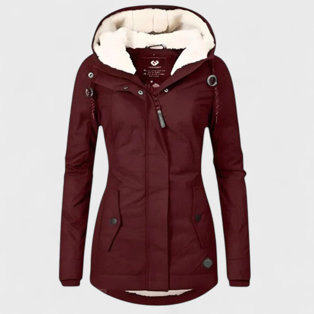 Sophie – Waterproof Winter Jacket – Hooded Longline Design