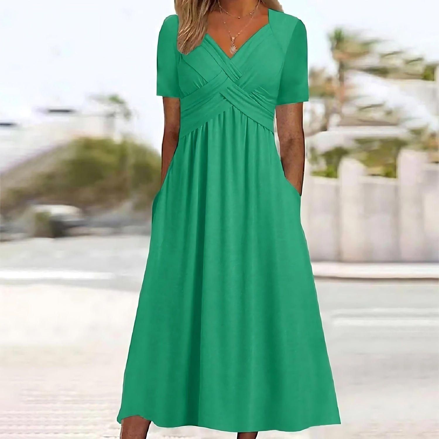 JAMAICA | A-line midi dress with tummy coverage