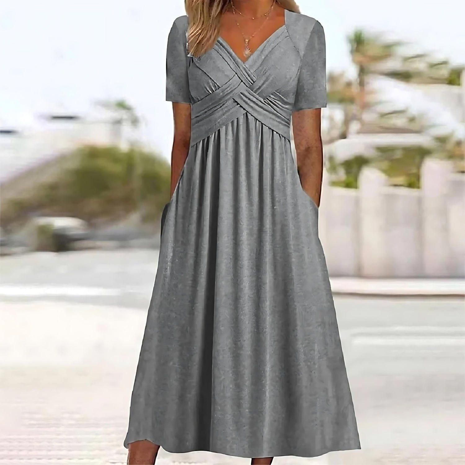 JAMAICA | A-line midi dress with tummy coverage