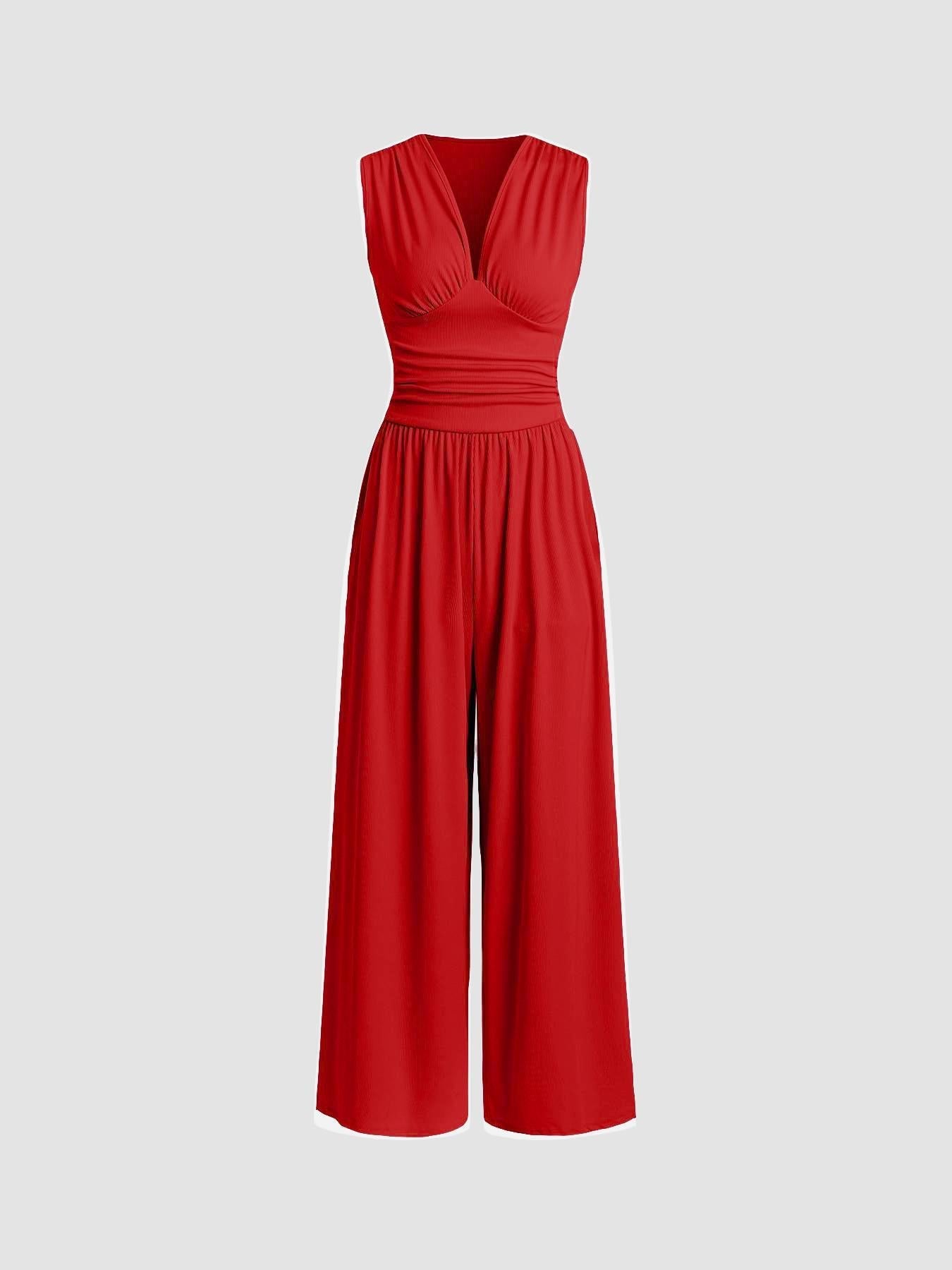 CHARITY | Sleeveless wide-leg jumpsuit for any occasion