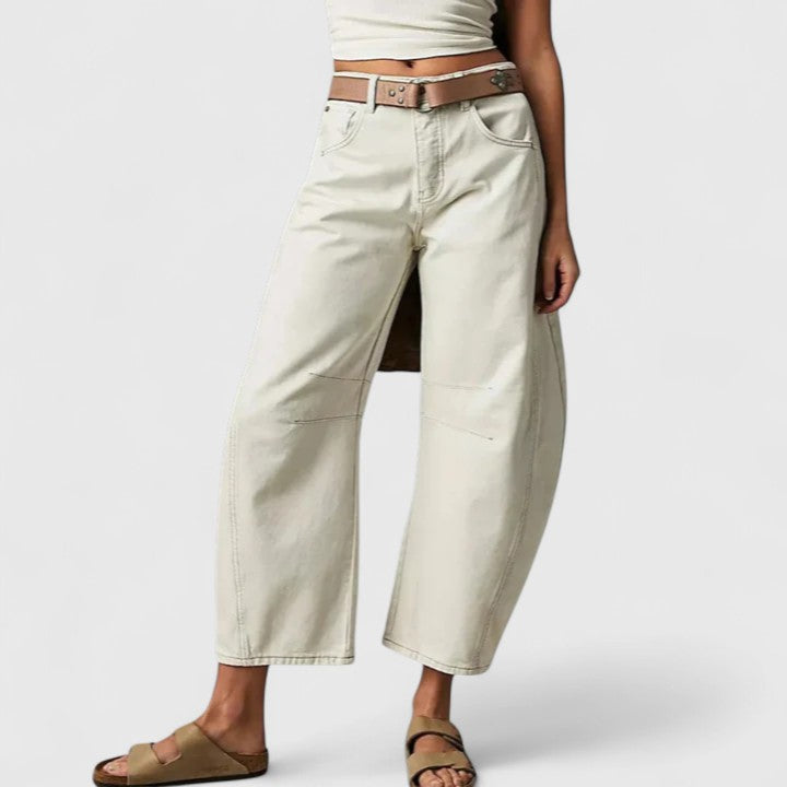 RAIN | Wide-leg pants with relaxed fit