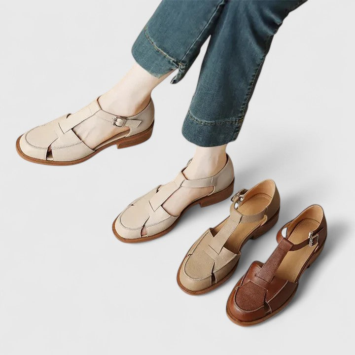 THALINA | Mary Jane sandals with ankle strap