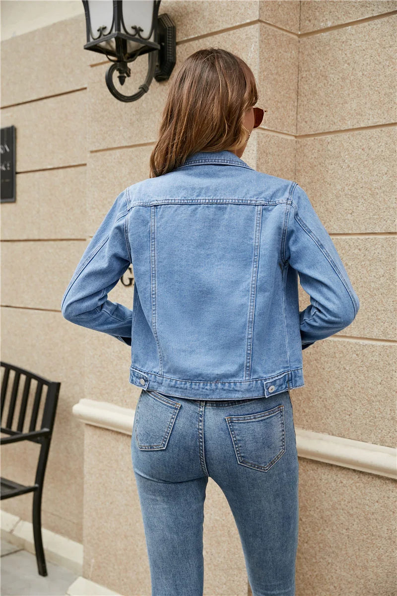 MACKENZIE | Cropped jacket with button placket