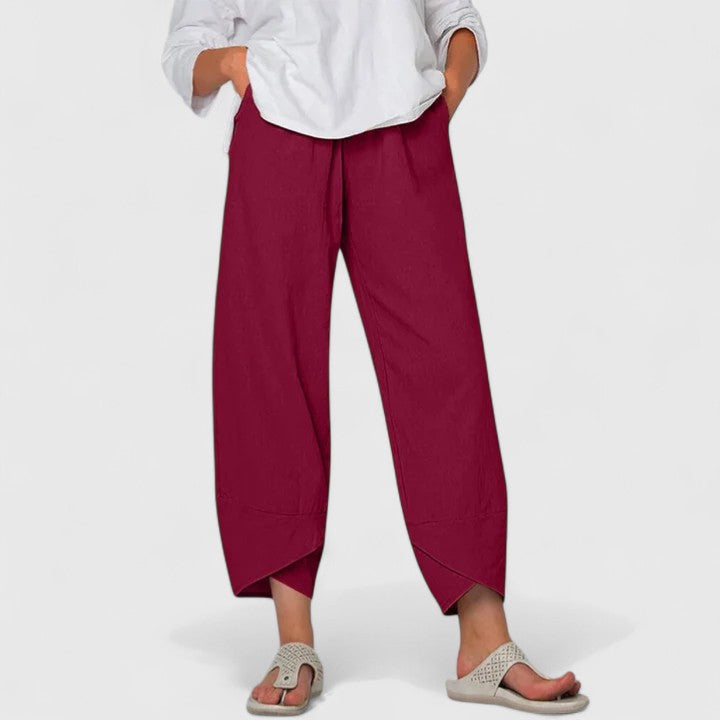 PRISM | Relaxed wide-leg pants with vintage print