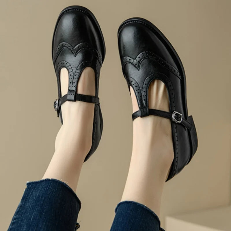 MILA | T-strap Mary Janes with block heel