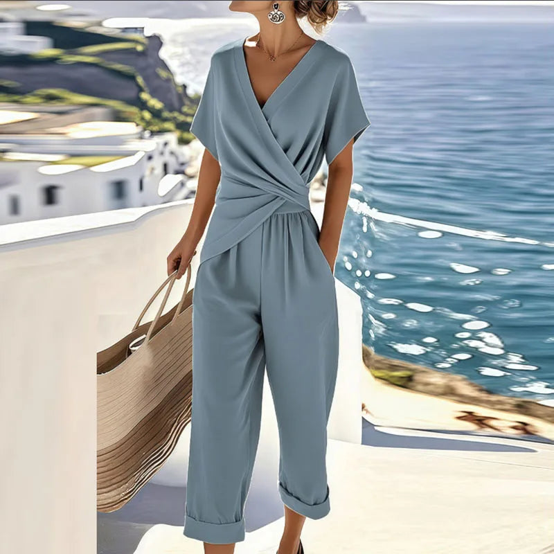ANDREA | Co-ord set with wide-leg pants