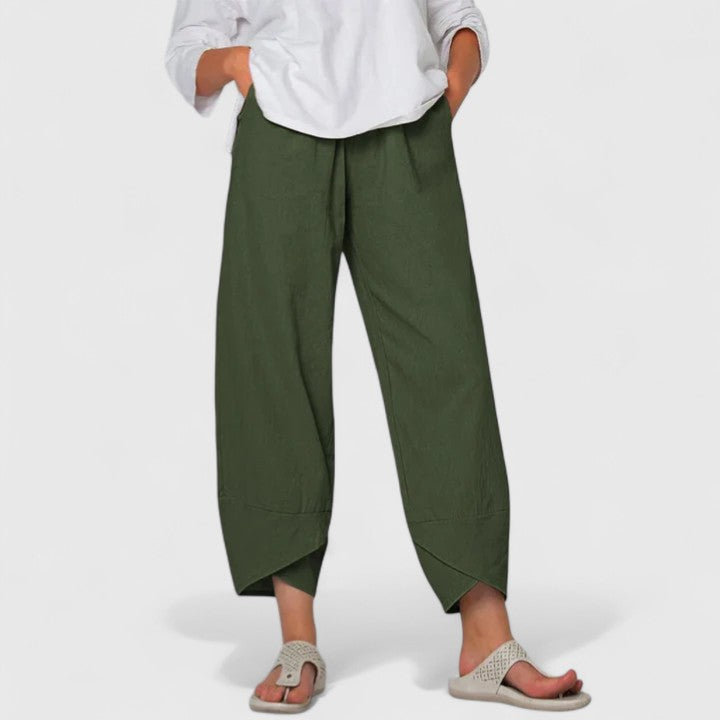 PRISM | Relaxed wide-leg pants with vintage print