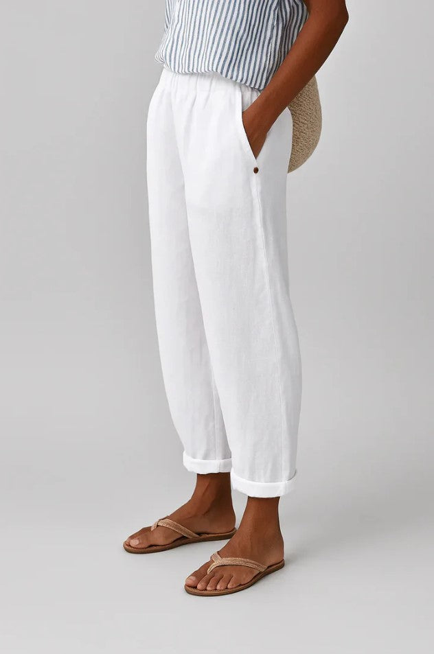 STELLA | Elastic-back wide-leg pants in soft fabric