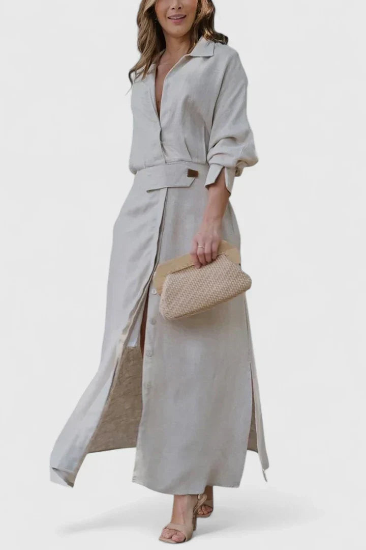 MONIQUE | Flowy maxi dress with V-neck