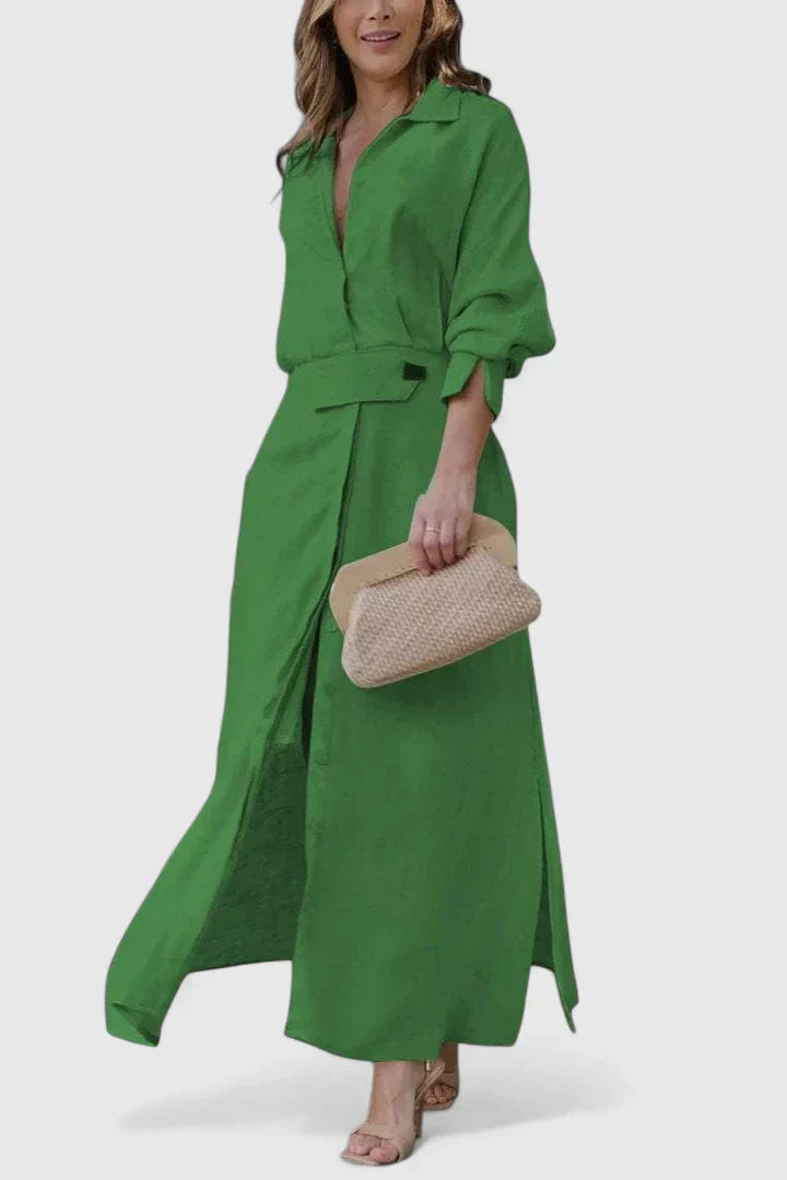 MONIQUE | Flowy maxi dress with V-neck