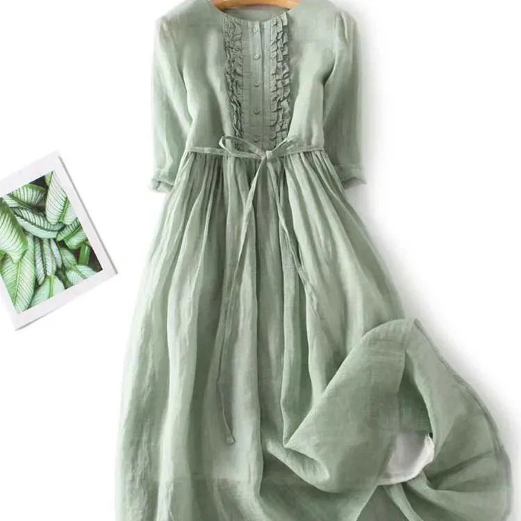 NADÈGE | Sleeveless maxi dress with flowing silhouette