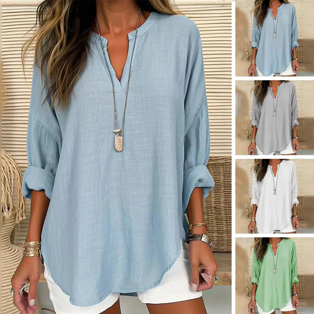 PENELOPE | Linen-look blouse for warm-weather days