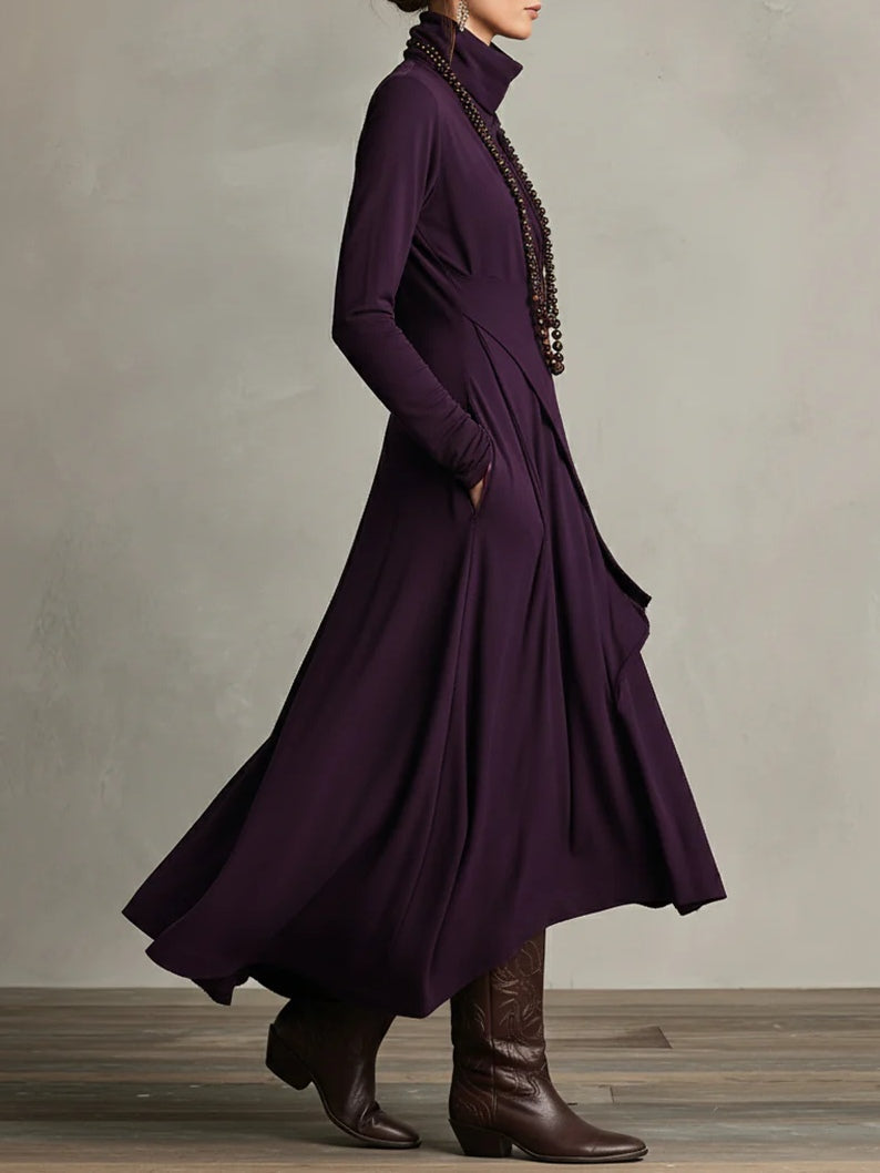KEIRAE | Flowy maxi dress with high neckline