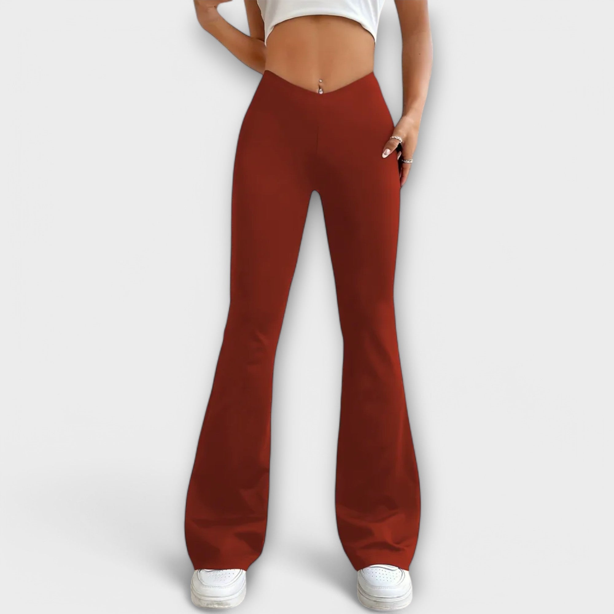 SERENA | Flared-leg pants with relaxed fit