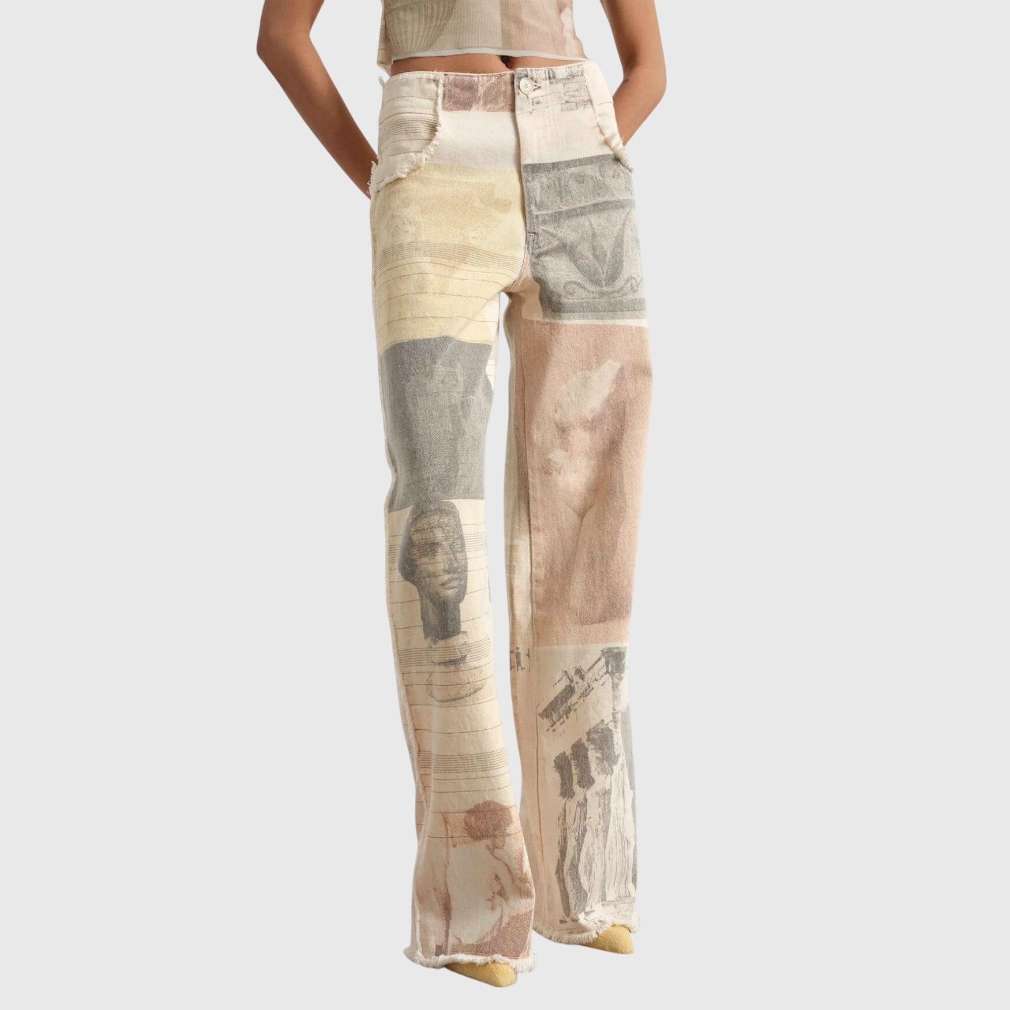 ALMA | Wide-leg pants with raw-cut hem