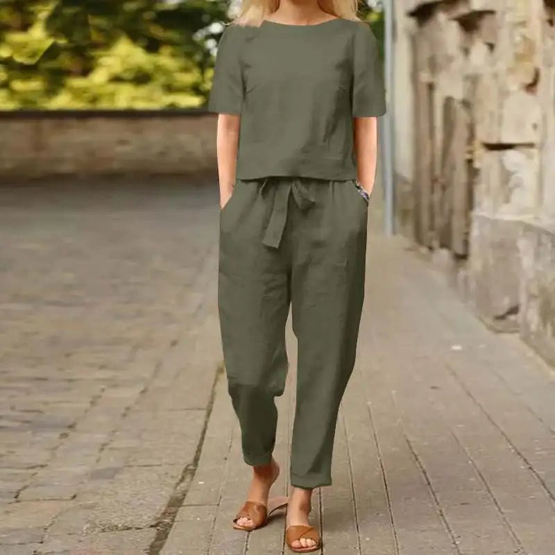 AVA | Brunch-ready two-piece set in soft fabric