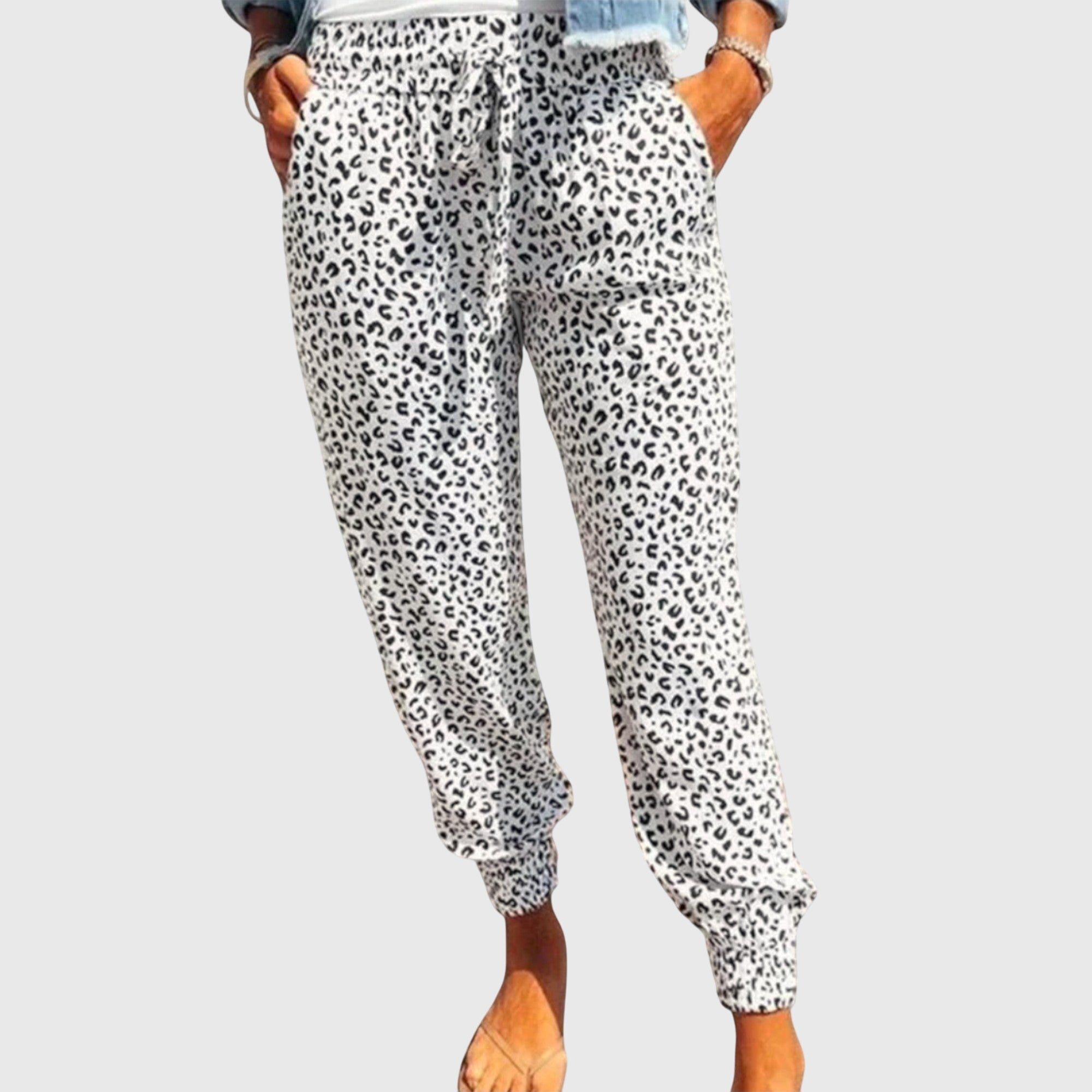 FELI | Wide-leg pants with animal print