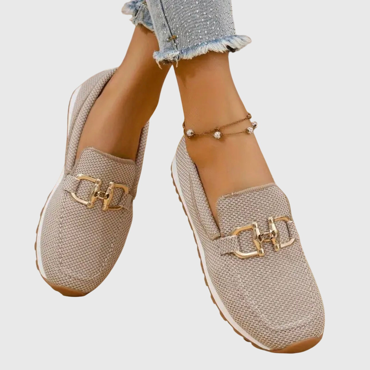SUSIE | Loafers with smooth structured finish