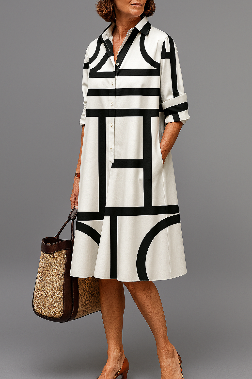 ELLIE | Everyday midi dress with a relaxed fit