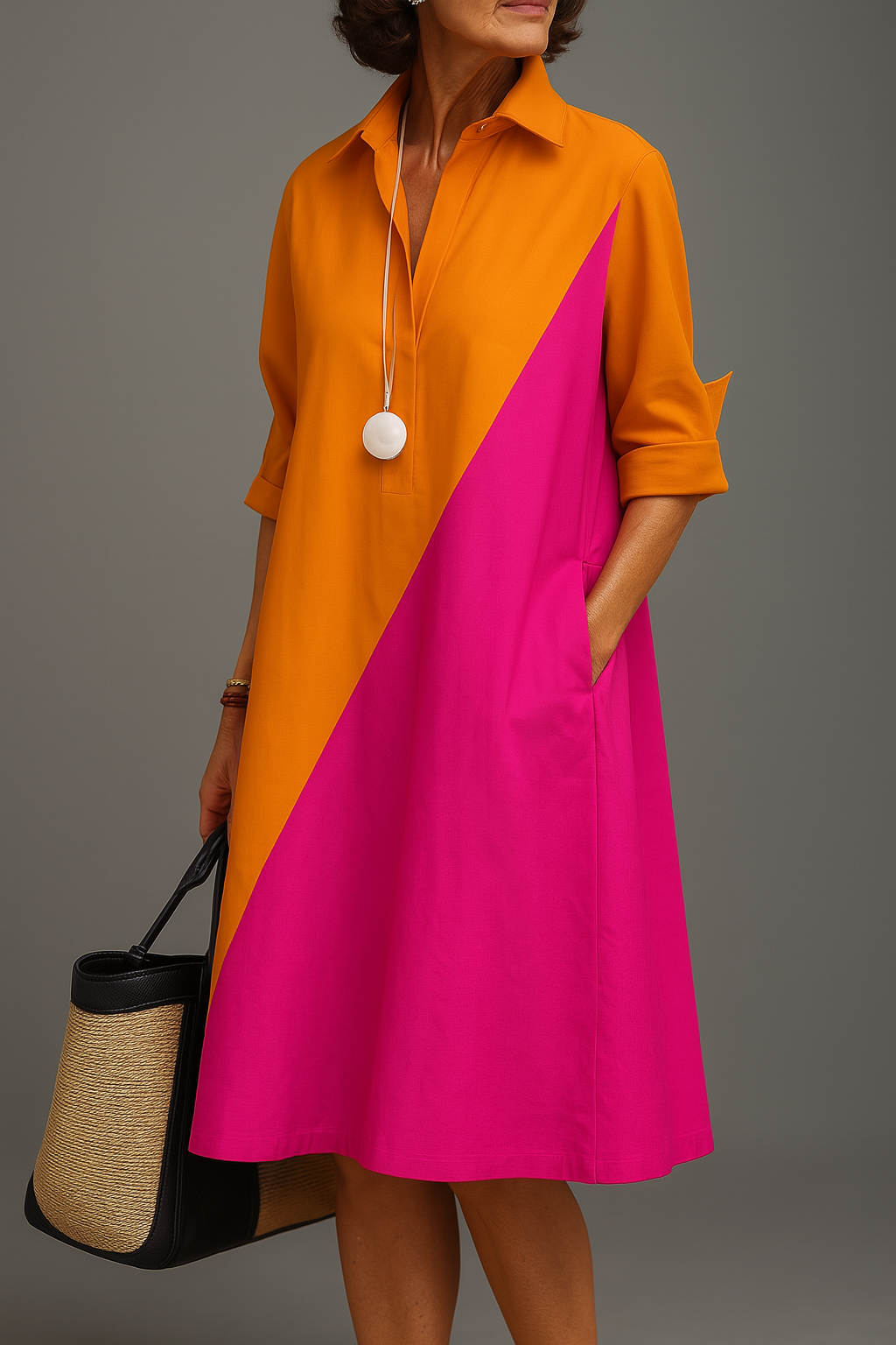 KAYLA | Everyday midi dress with a relaxed fit