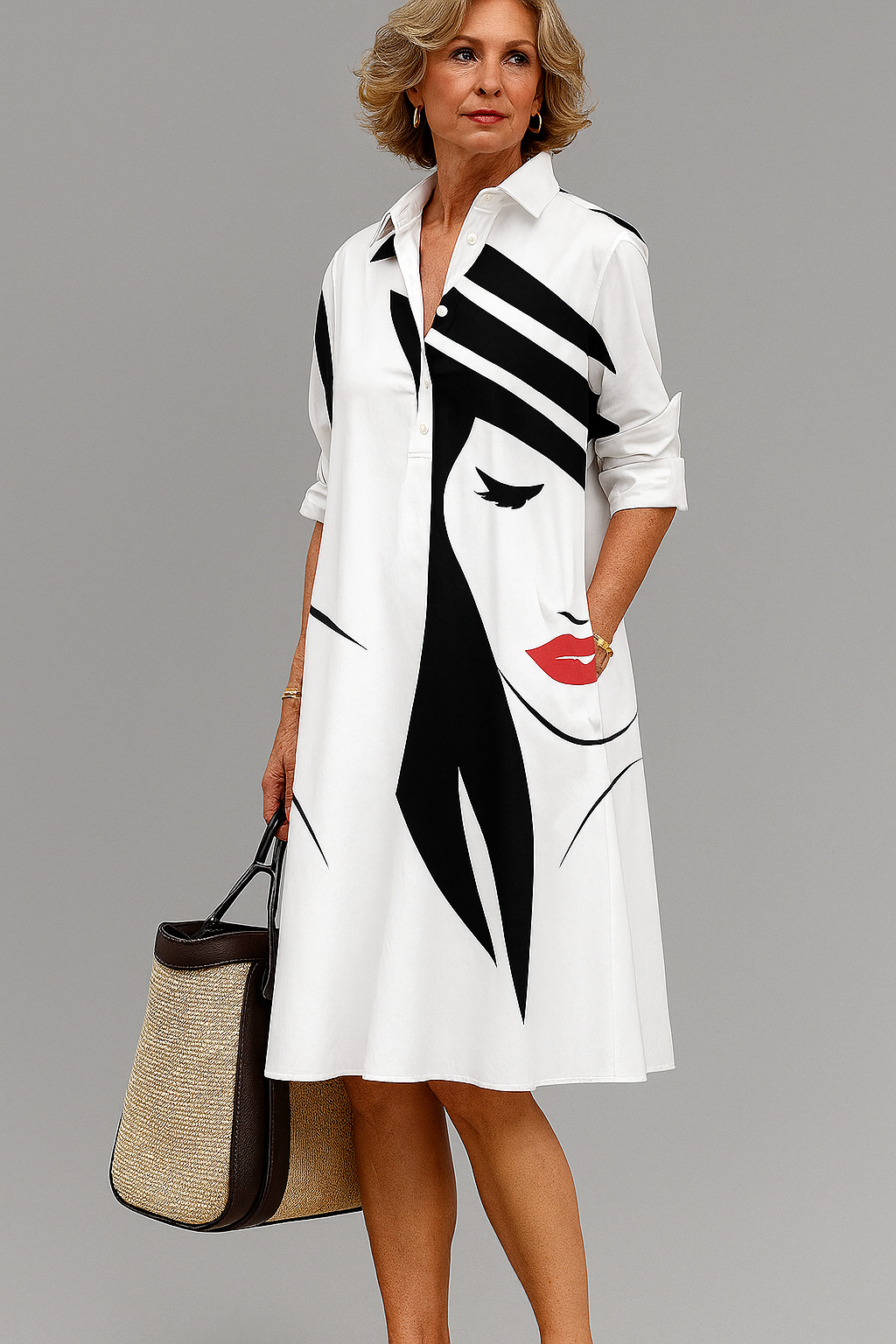 BELLA | Lightweight midi dress with a relaxed fit