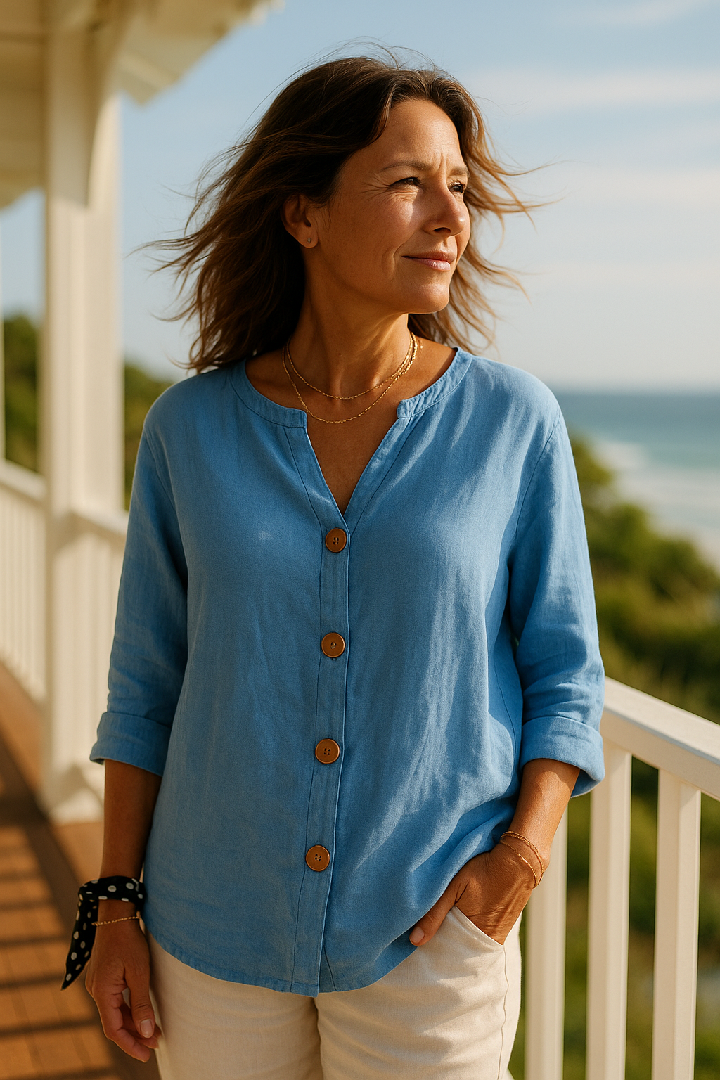 CLARA | Blouse with relaxed casual fit