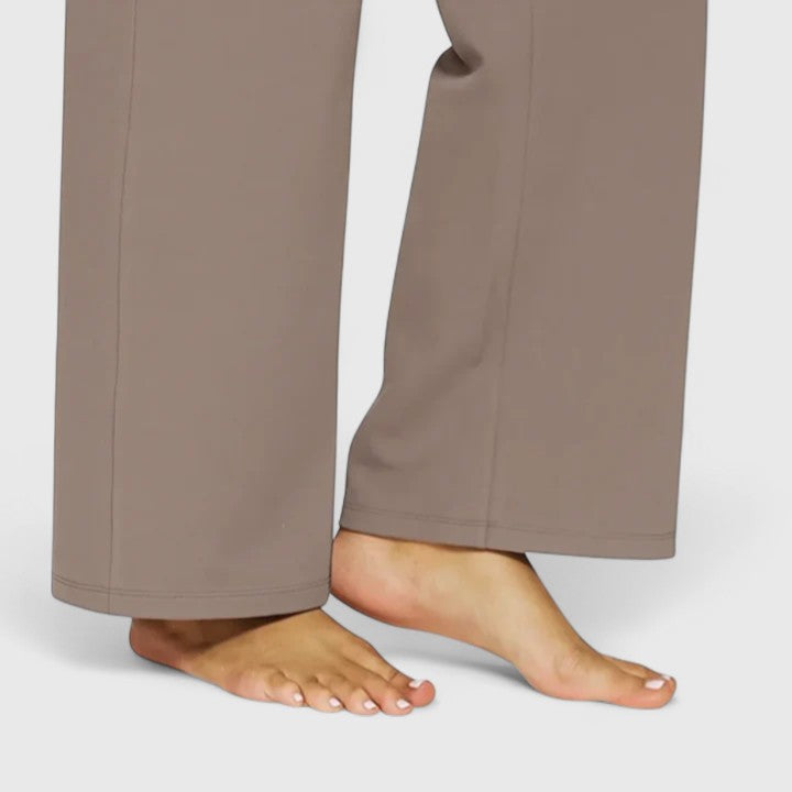 HILARY | Straight-leg pants with wide waistband