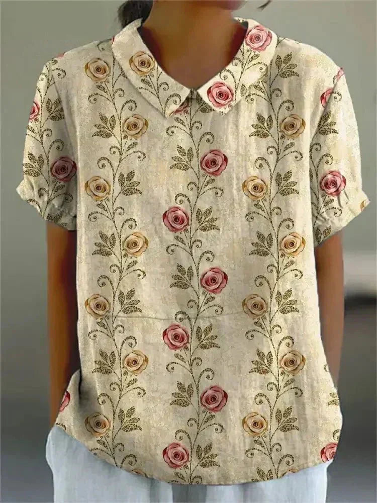 AVA | Relaxed short-sleeve shirt in soft fabric