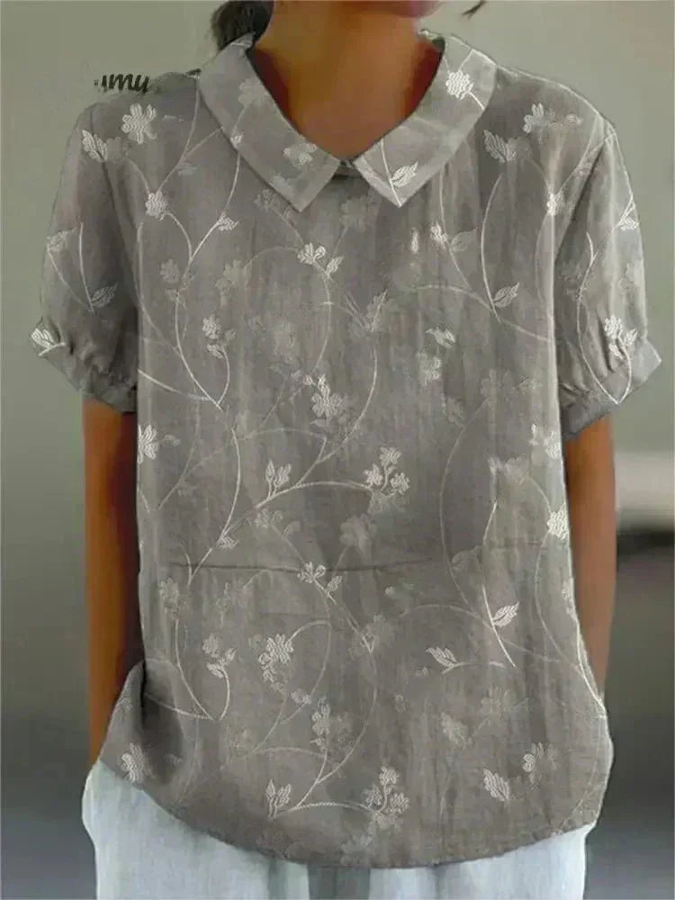 AVA | Relaxed short-sleeve shirt in soft fabric