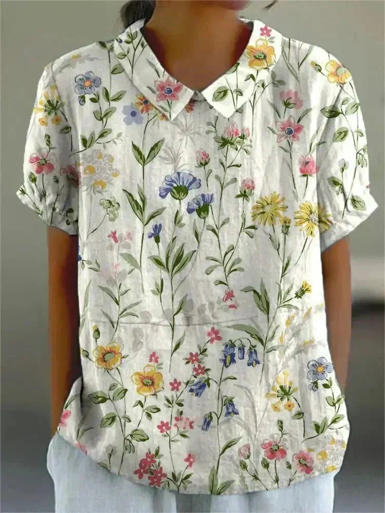 AVA | Relaxed short-sleeve shirt in soft fabric