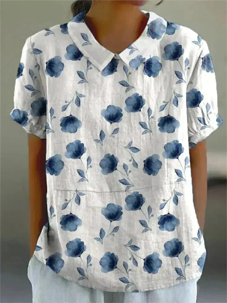 AVA | Relaxed short-sleeve shirt in soft fabric