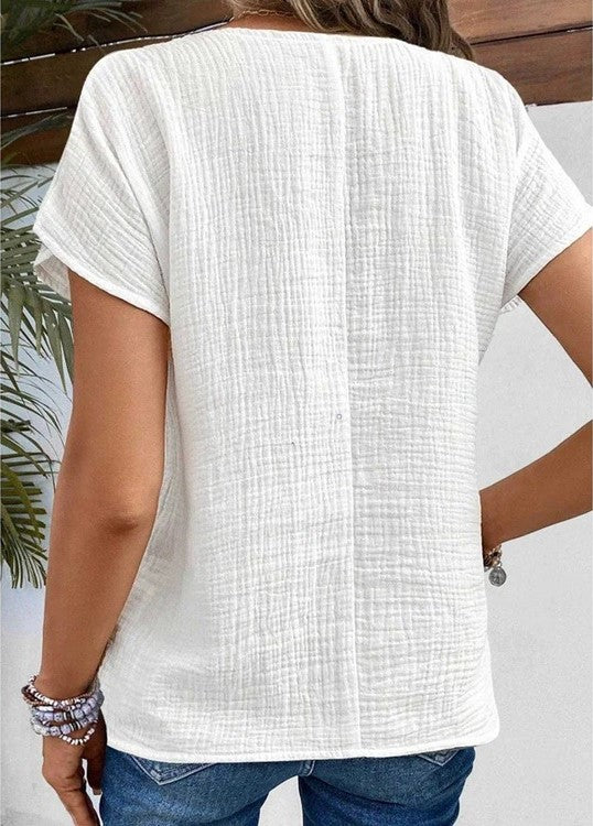 CASIA | Soft-touch button-down blouse