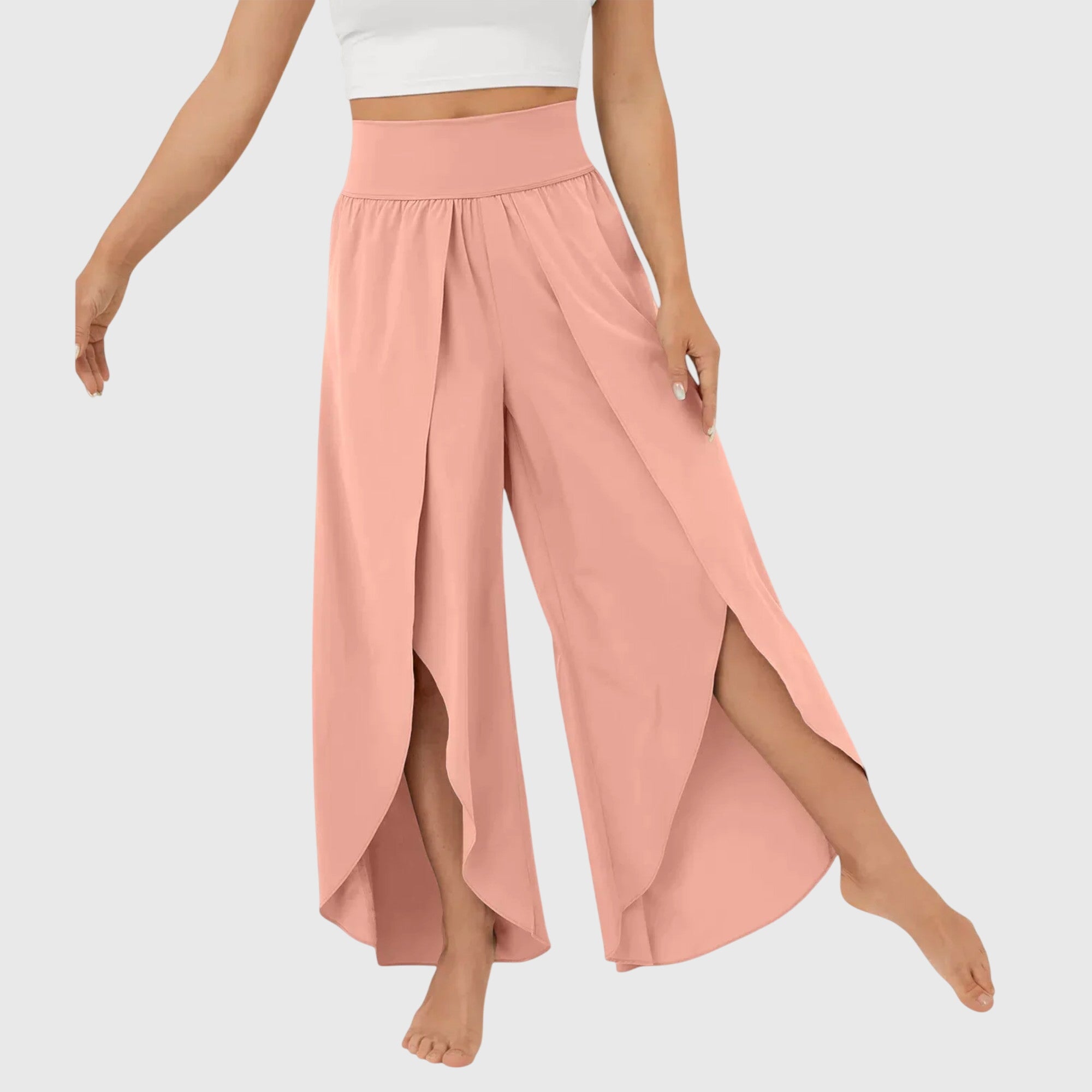 SKYLAR | Relaxed wide-leg pants with built-in shorts