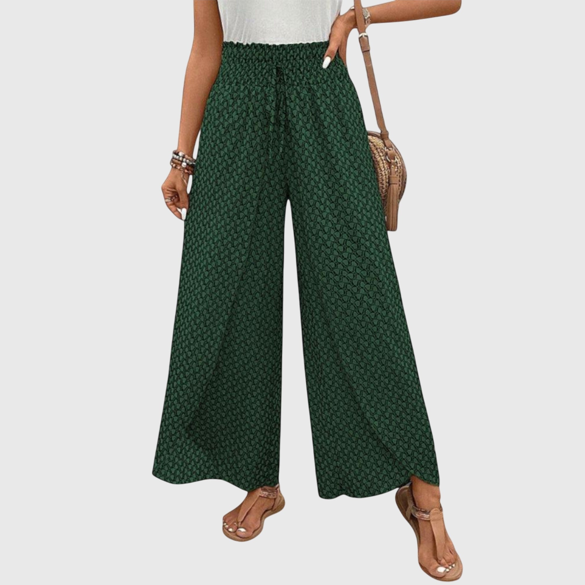 CHIARA | High-waist palazzo pants with wide leg